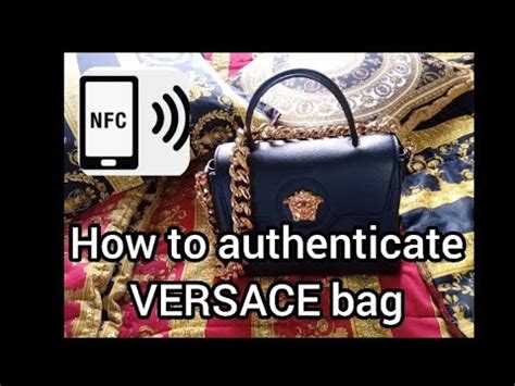 versace bag tag|authentication of Versace products.